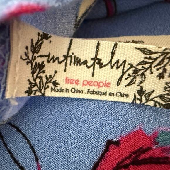 Free People Intimates Floral Kimono Duster Cardigan | Boho Lounge OSFM - Picture 4 of 11